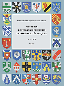 Armoiries de personnes physiques en Communauté française. 2014-2021.Tome 2. Couv "luxe"